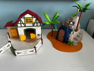 set playmobil pirati e fattoria