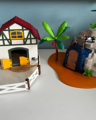 set playmobil pirati e fattoria