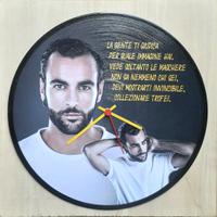 Vinile 33 giri a orologio omaggio a Marco Mengoni 