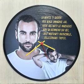 Vinile 33 giri a orologio omaggio a Marco Mengoni 