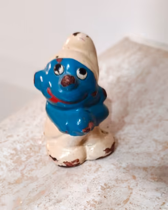 Temperamatite vintage Puffo in Ceramica Anni '70