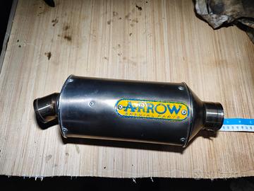 terminale scarico moto ovale acciaio Arrow