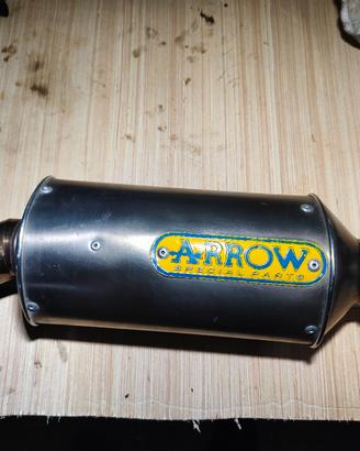 terminale scarico moto ovale acciaio Arrow