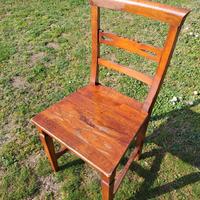 Set 6 Sedie in Legno Antiquato