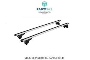 Barre portatutto alluminio per fiat 500x con rail