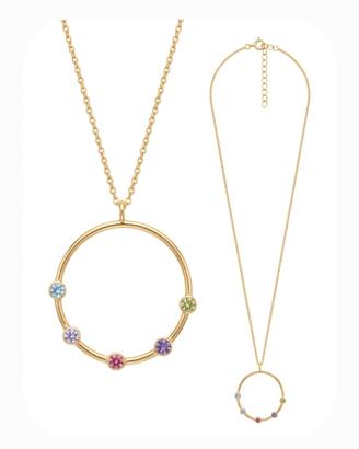 catenina in argento 925 placcato oro con ciondolo 