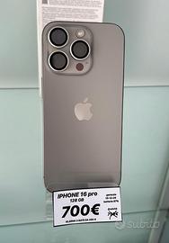 IPHONE 16 PRO 128GB GARANZIA FINO AL 15/12/2026