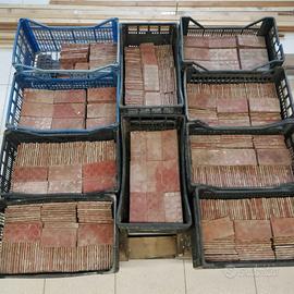 850 Piastrelle Ceramica Gres 15x7,5 Rosso Mattone