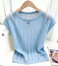 T-shirt donna blu