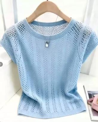 T-shirt donna blu