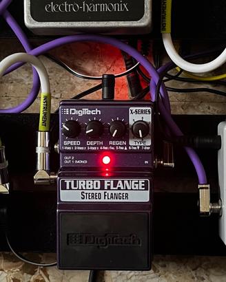 Digitech Turbo Flange Stereo Pedale con Scatola