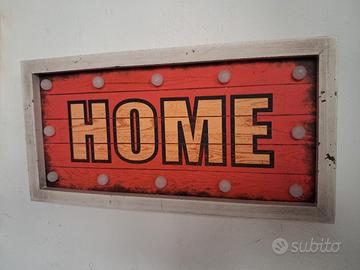 Quadro con led Home