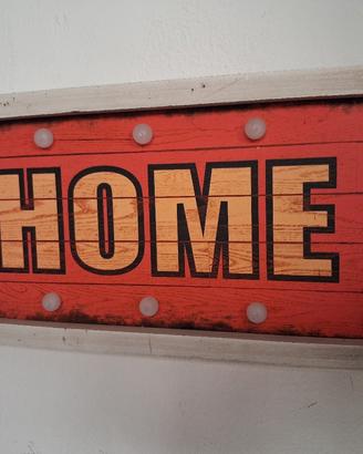 Quadro con led Home