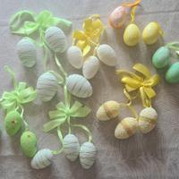 5 set di Uova di pasqua decorative + 5 sfuse