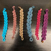 Braccialetti uncinetto vari colori