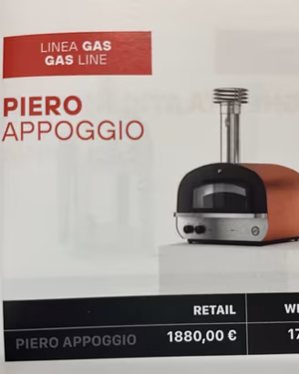 🔥 FORNO PER PIZZA A GAS E LEGNA PIERO APPOGGIO