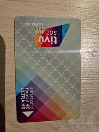 Card Tivusat  gold 4k 13 Est per Satellite 