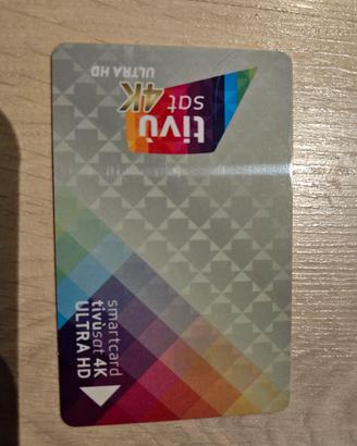 Card Tivusat  gold 4k 13 Est per Satellite 