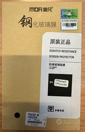 Screen protector per iPhone X/Xs nuovo e sigillato