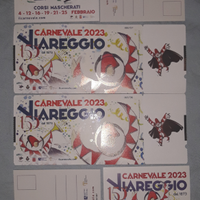 Carnevale VIAREGGIO 2023 i biglietti ricordo