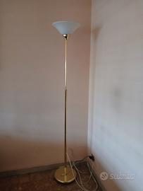 LAMPADA A PIANTANA IN OTTONE CON  POTENZIOMETRO