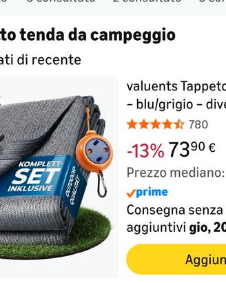 Telo sotto tenda