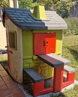 casetta bambini smoby jura lodge con accessori