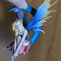 Statua fata les alpes fatina statuetta resina