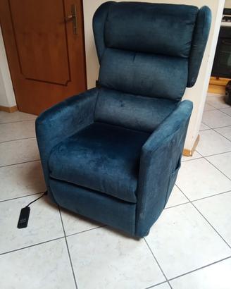 poltrona relax con alzata reclinabile elettrica 
