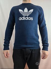 Felpa Adidas Blu Trefoil - Unisex - Originale