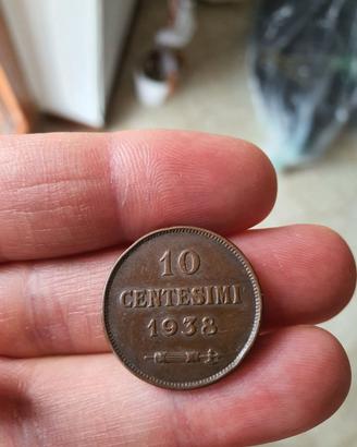 Moneta 10 centesimi San Marino 1938