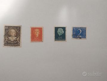 Vecchi francobolli Olanda