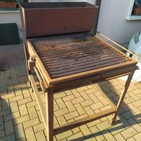 barbecue da giardino fatto a mano