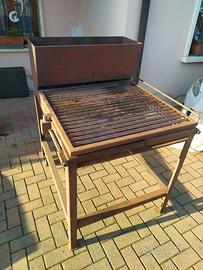 barbecue da giardino fatto a mano