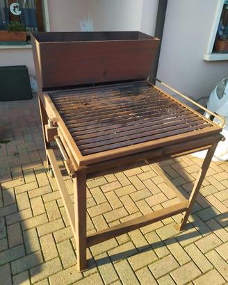 barbecue da giardino fatto a mano
