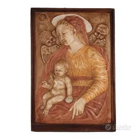 Madonna con Bambino Bassorilievo in Gesso