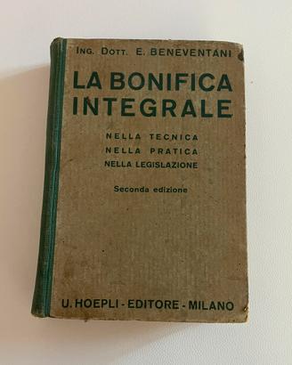 Libro antico la bonifica integrale