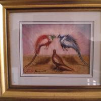 Daminelli Lietta dipinto olio su tavola 20x15 Fagi