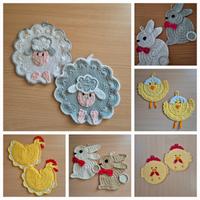 Presine pasquali uncinetto