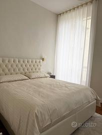 Letto in pelle contenitore