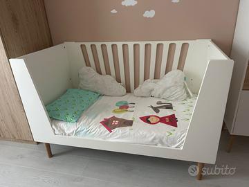 Lettino Done by Deer Bianco misure 70x140