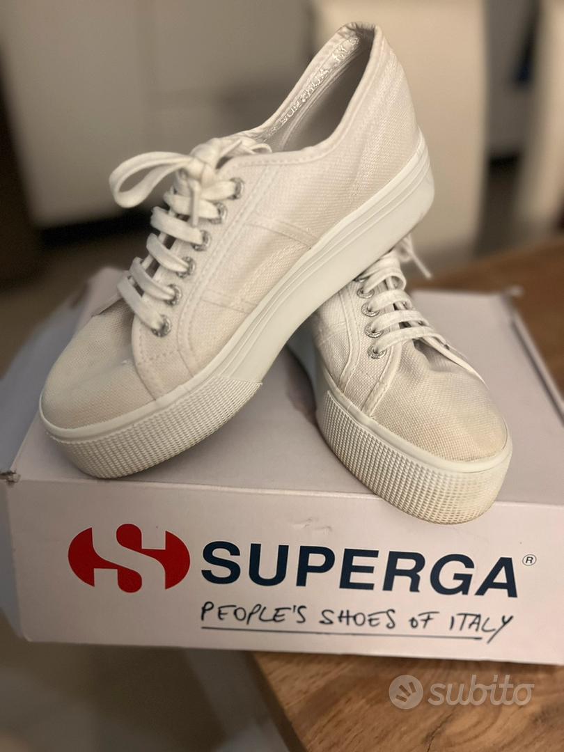 Superga alte clearance azzurre