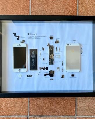 Quadro artistico Apple iPhne 5 smontato