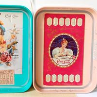 vintage n 2 vassoi Coca-Cola da collezione in latt
