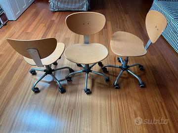 sedie in legno girevole
