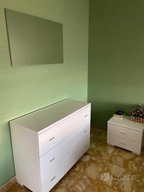 Set camera da letto 3 pezzi, bianco