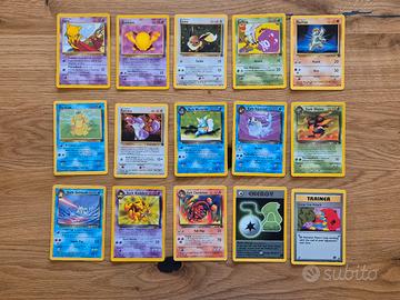 Lotto 15 Carte Pokémon del Team Rocket