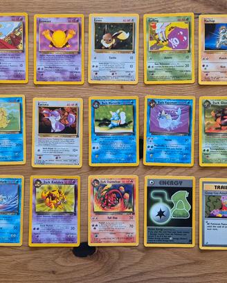 Lotto 15 Carte Pokémon del Team Rocket