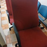 seduta ufficio regolabile con ruote