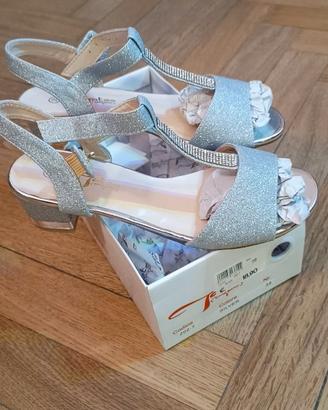 Sandali donna argentati